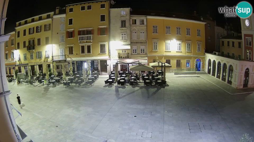 Live webcam: Rovinj Center — Main Square, Trg Republike, Rovinj old town
